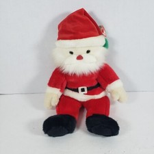 TY 2000 Holiday Santa the BEANIE BUDDY Christmas Decoration Plush with tags