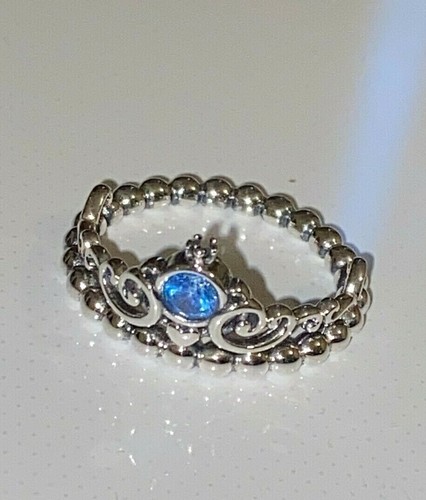 Pandora Disney Cenicienta Tiara Azul Anillo, S925 Ale, Plata Esterlina,  todos los tamaños | eBay