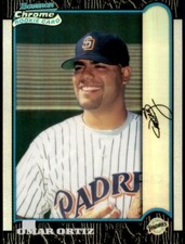 F079 OMAR ORTIZ RC REFRACTOR 2000 BOWMAN CHROME #437 SAN DIEGO PADRES