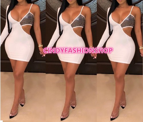 sexy rhinestone dress