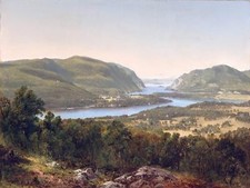 VIEW FROM GARRISON by D. Johnson Tile Mural Kitchen Wall Backsplash Ceramic 10x8