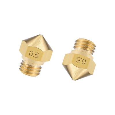 0.6mm 3D Printer Nozzle for MK10 for 1.75mm Filament,5pcs