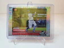Mookie Betts 2021 Donruss Livestream Vector SP #LS6 Holofoil Los Angeles Dodgers