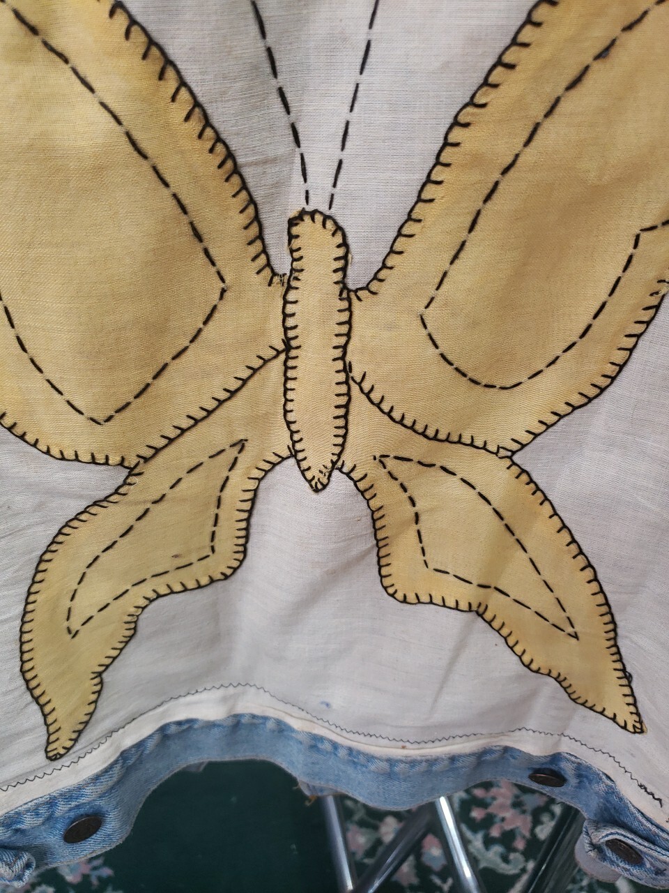 Custom Made Medium Levi Jean Jacket - Butterfly F… - image 10