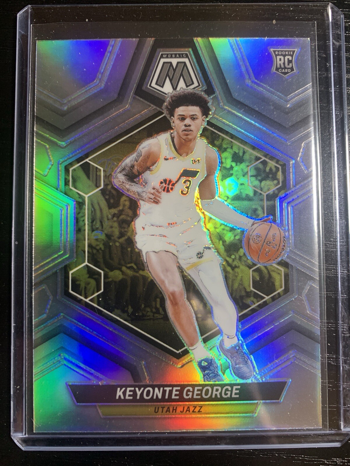 2023-24 Panini Mosaic Keyonte George Rookie #222 Silver Utah Jazz RC