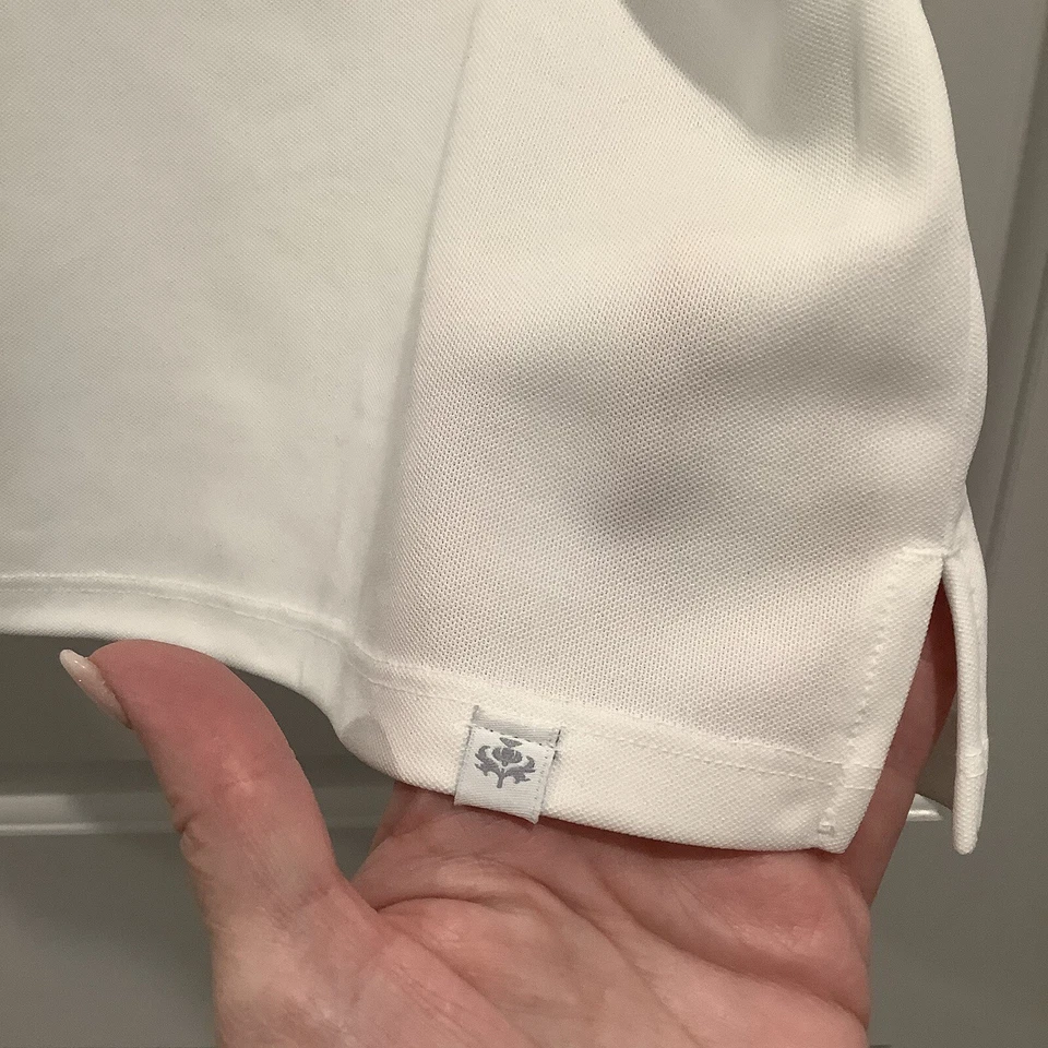 Lady Hagen Women’s XL White Pique Sleeveless Polo Shirt NWT (MSRP $45) - Image 4 of 4