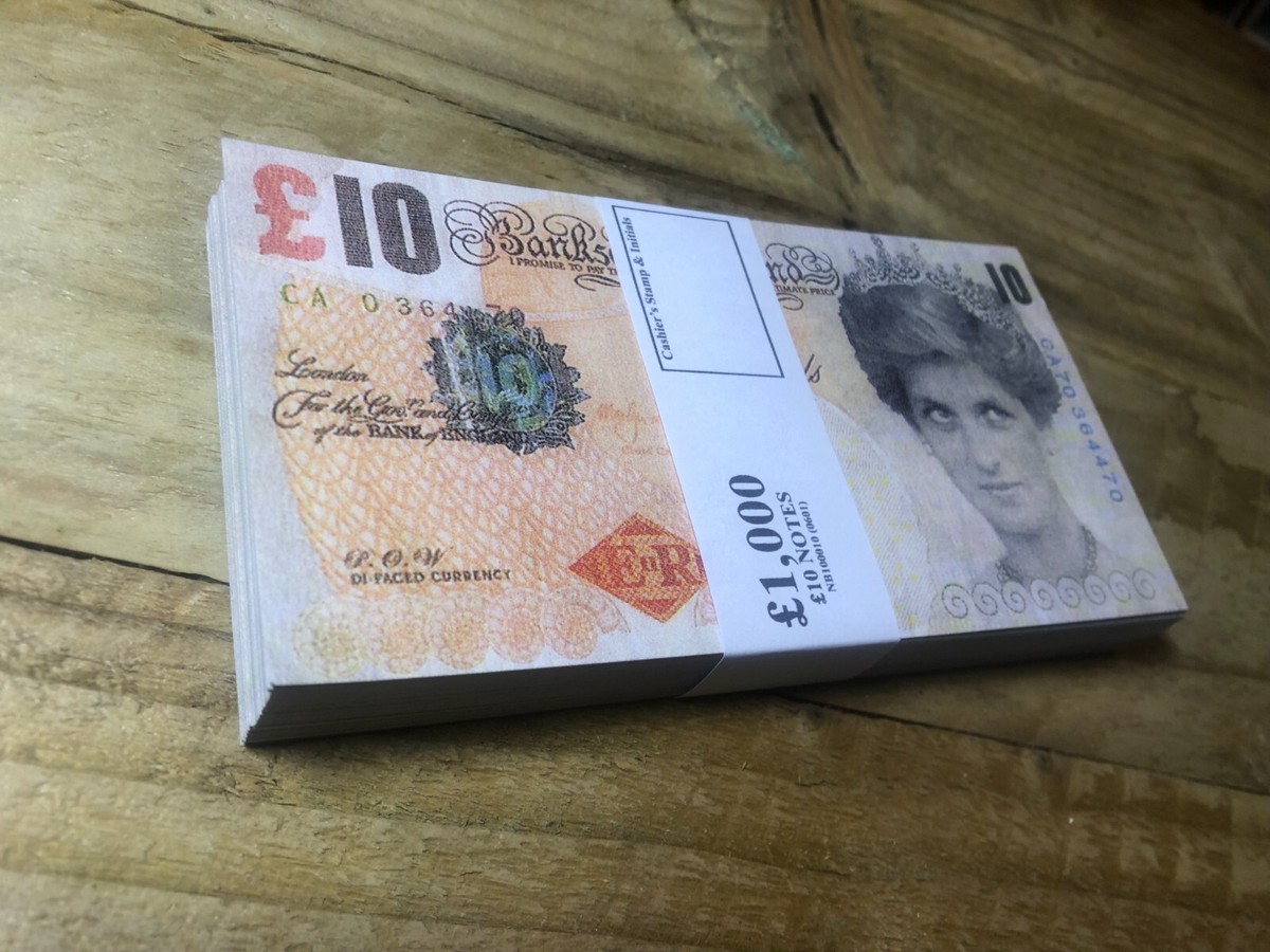1000 OF BANKSY DI-FACED TENNERS 100X £10 TEN POUND BANKSY