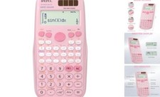 Scientific Calculators, Pink Math Calculator with 417 Function, Solar PINK