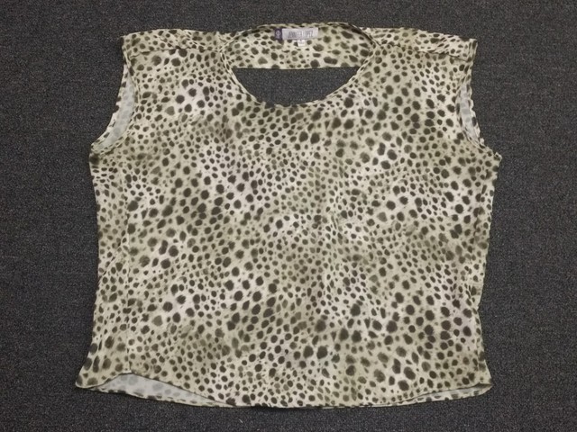 leopard print green top