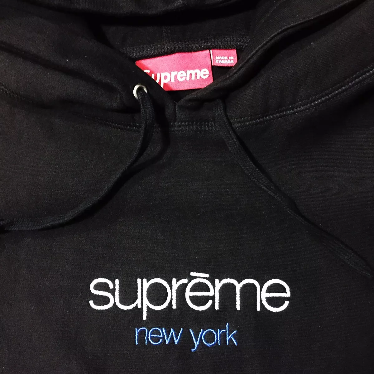 supreme classic logo hoodie XL Black