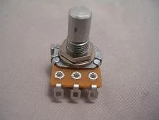 Alpha A25K Mini Pot, Audio Taper .260" Bushing, Solid Shaft-FAST USA SHIP