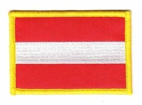 AufnäHer ÖSterreich Patch Flagge Fahne