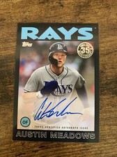 2021 Topps Update 1986 Auto Black #86A-AM Austin Meadows /199