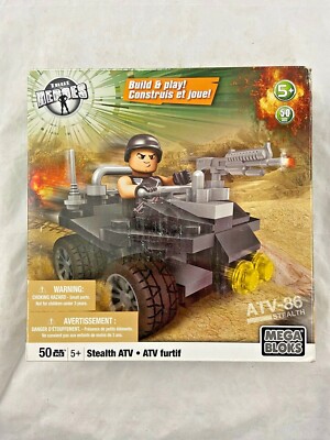 Mega Bloks - True Heroes - ATV-86 - Stealth ATV - Sealed - RARE