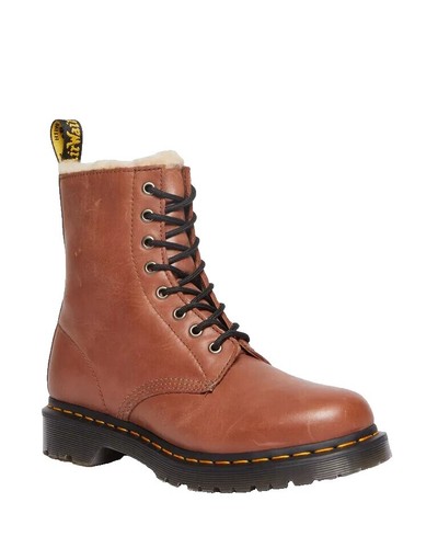 Dr Martens Penton Bex Square Toe Hair-On & Leather Loafers- Black