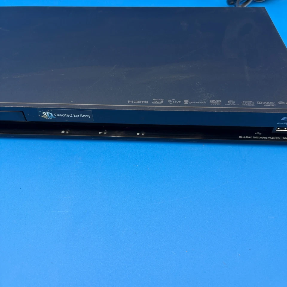 Sony BDP-S470 Blu-Ray DVD Player 3D HDMI LAN 1080p Dolby DTS-HD - Tested Works - Image 3 of 4