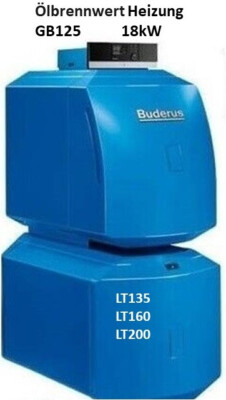 Buderus Paket Ölbrennwert  GB125 18 kW +MC110 +RC310+Speicher LT135/1 + BCC26