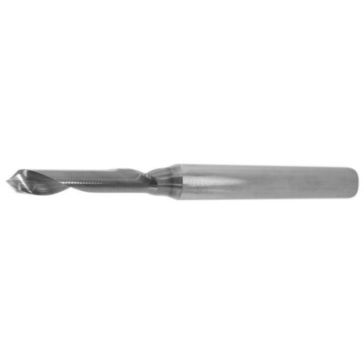 VHM Einzahn Fräser Ø5,75x28x80x8mm 120°-Einbohrschneide Kunststoff Alu VHW