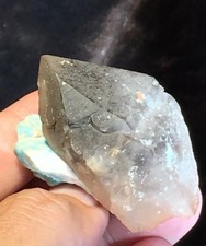 3 Piece Lot Smokey Quartz Crystals With Amazonite On Feldspar