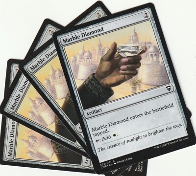   4 MAGIC: The Gathering MARBLE DIAMOND Artifact MTG PLAYSET *Artefakt