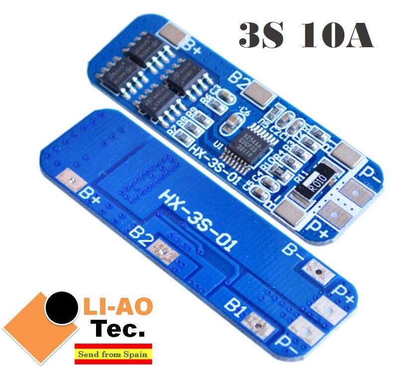 3S 10A 12V Li-ion Lithium 18650 BMS PCM Battery Protection Board