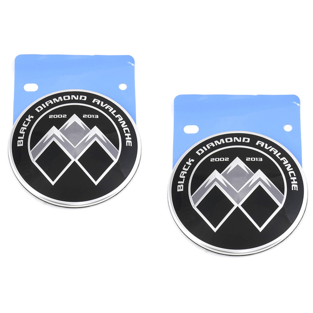OEM NEW Quarter Panel Black Diamond Avalanche Emblem Set Chevrolet