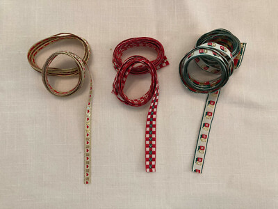 VINTAGE SEWING SUPPLIES BRAID TRIM WITH METALLIC ACCENTS