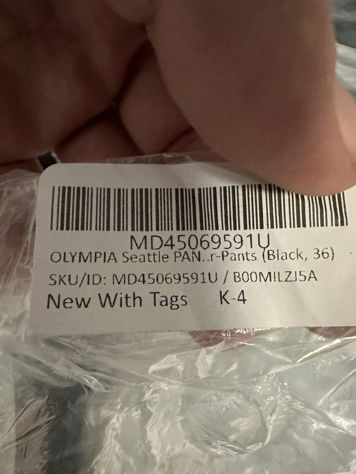 Nuevos pantalones Olympia Seattle $200 negros talla 36 Sr2 Foto 3 de 4