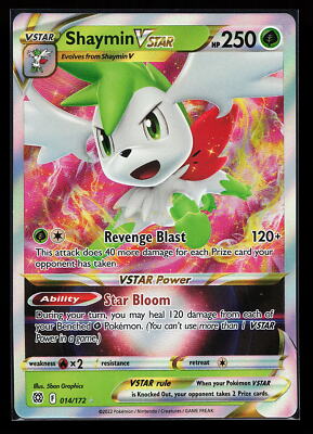 Shaymin VSTAR 014/172 Holo Brilliant Stars Pokmon Card | eBay