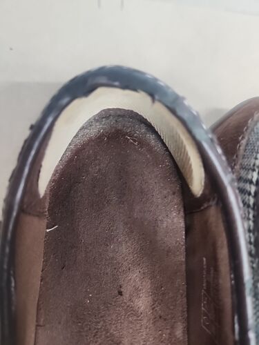 Zapatos planos para mujer Lands' End marrones a cuadros sin cordones talla 380873 EE. UU. 8B - Imagen 3 de 9