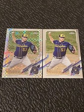 2021 Topps Chrome Baseball Brandon Woodruff Base & X-Fractor #192 Brewers