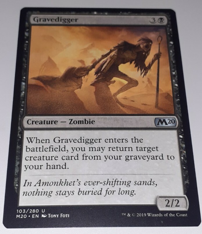 GRAVEDIGGER mtg NM Magic The Gathering Card Game Creature Zombie Uncommon |  eBay