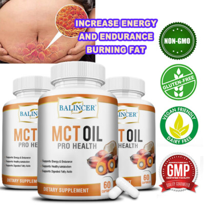 Medium Chain Triglyceride Oil Capsules Support Energy and Endurance
