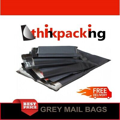 100 Grigio Plastica Postale Mailing Postale Posta Poly Borse affrancatura Auto-Seal 17/" x 24/"