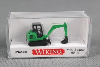 WIKING 094608/0946 08 (Spur N,1:160) Mini-Bagger HR 18 - grün - NEUHEIT 2022! - Bild 1 von 4