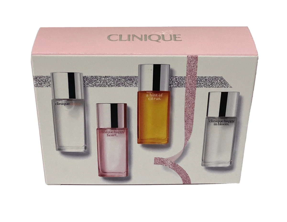 Clinique Hints of Happy Perfume Spray Set Happy Heart in Bloom Hint of Citrus