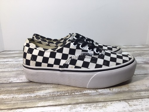 vans authentic checkerboard skate shoe