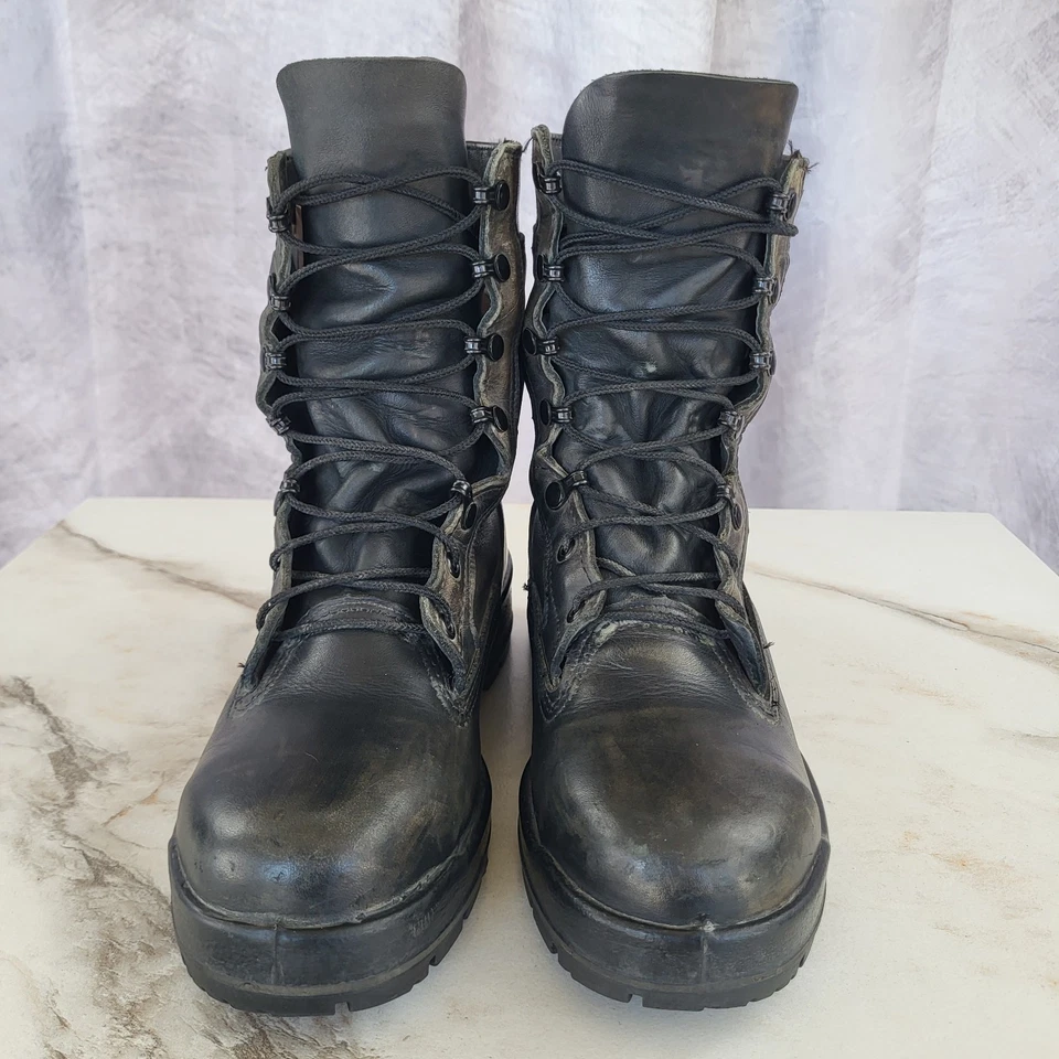 Belleville 360ST Steel Toe Combat Boots Vibram Sole Black Size 8 M USA - Image 3 of 4