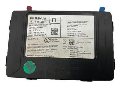 2019 Nissan Altima Communication Telematic Control Module 282756FL2D OEM