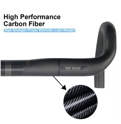 RXL SL Matte Carbon Bicycle Handlebar 31.8mm for Road Bike 380/400/420/440mm - Image 4 of 4