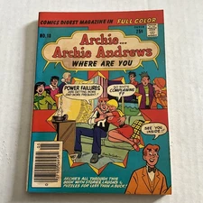 Archie Comics Digest Magazine Archie Andrews Where Are You #18 1981