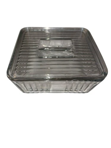 Anchor Hocking style 1932 Design Ribbed 9x9 Refrigerator/Baking Dish Lid Vintage