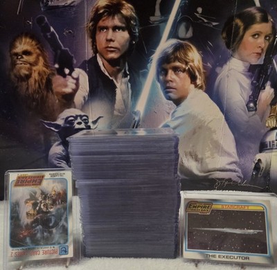   1980 TOPPS STAR WARS: E.S.B. SERIES 2/BLUE BOARDER (94 PC) TRADING CARD LOT!