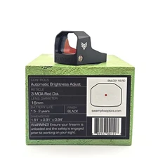Swampfox Sentinel 1x16mm 3MOA RMSc Micro Reflex Auto RedGreen DOT Sight SNL00116