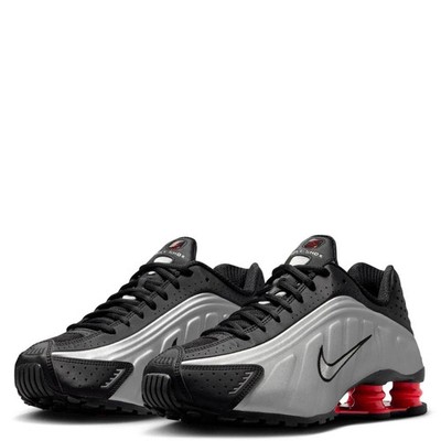 Nike Shox R4 AR3565-011 Sneakers Women's US 8 Black Silver Running Shoes MEW1337