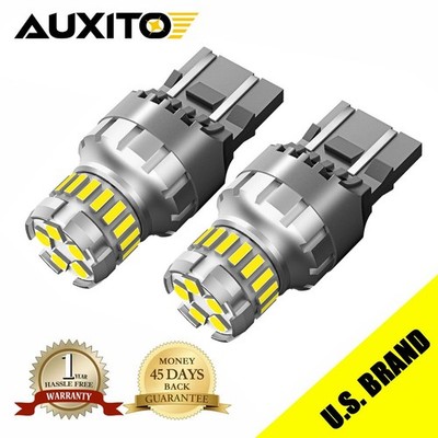 2FPlus LED Front Turn Signal DRL Parking Light Bulbs 7443 7444 Xenon White 6500K