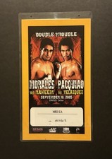 BOXING MEDIA PRESS CREDENTIAL MANNY PACQUIAO & ERIK MORALES (2005)