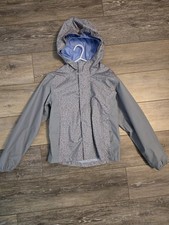Girls Northface Dryvent Windbreaker Jacket XS Gray