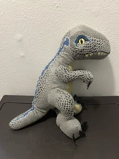 Build A Bear Jurassic Park Blue Raptor Dinosaur Plush 15” Velociraptor BAB