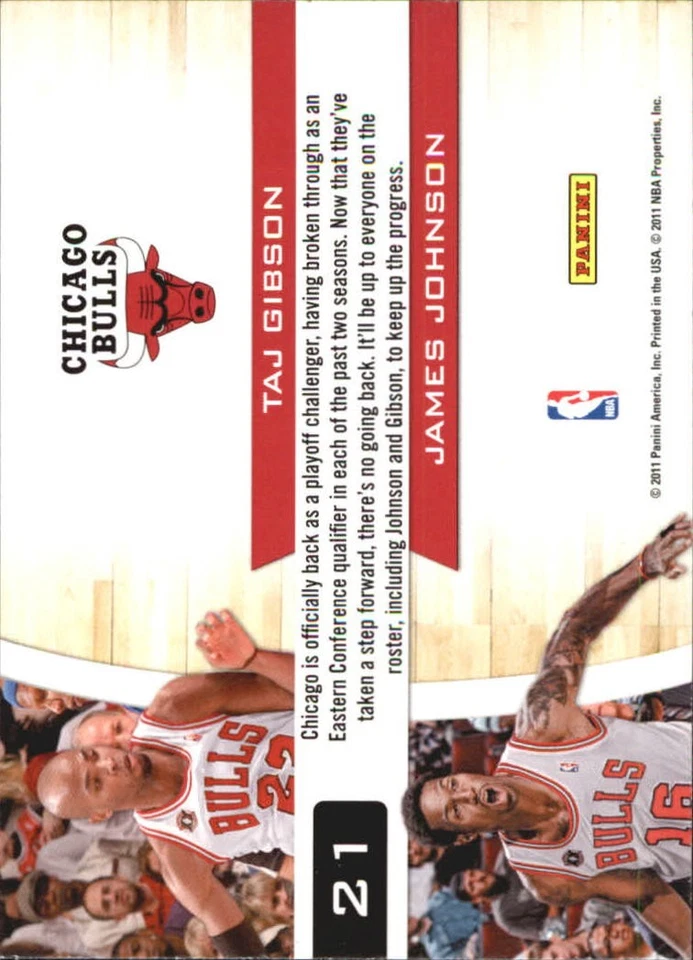 2010-11 Contenders Patches Starting Blocks #21 Taj Gibson/James Johnson BSK - Image 2 of 2